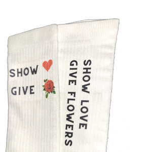 Show Love Give Flowers Socks