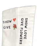 Show Love Give Flowers Socks